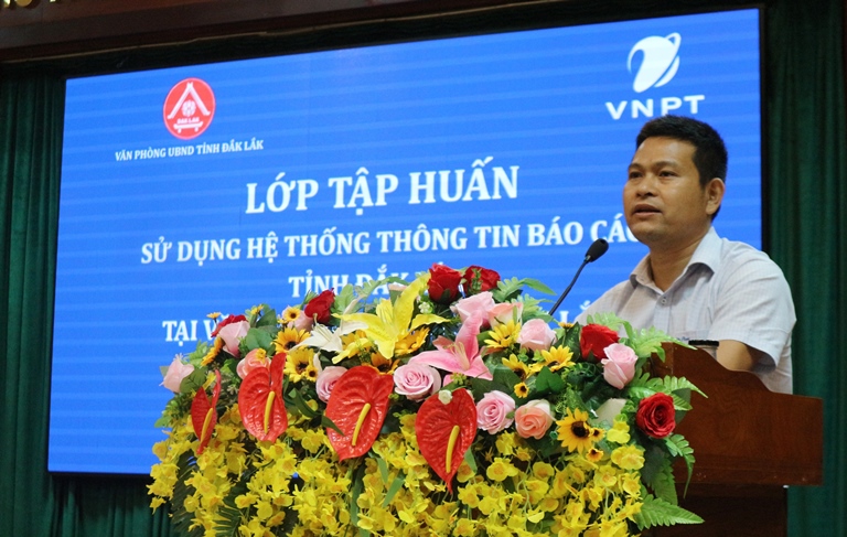 Tập huấn sử dụng Hệ thống thông tin báo cáo tỉnh Đắk Lắk